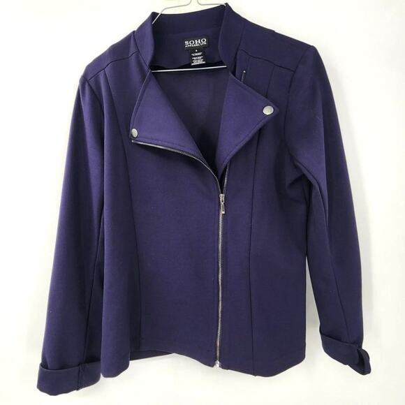 SOHO APPAREL Navy Blue Jacket - Women's Size Small - Picture 1 of 2